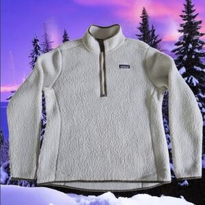 Patagonia Womens Sherpa Retro Pile Fleece Half Zip Size L